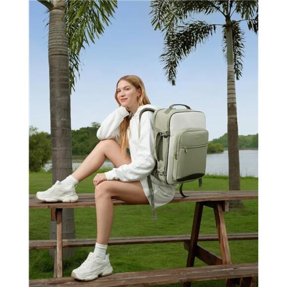 40L Travel Backpack for Women & Men, Large Carry on Backpack for Airplanes - Picture 2 of 7